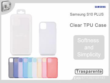 COVER PER SAMSUNG S10 PLUS CLEAR TPU CASE